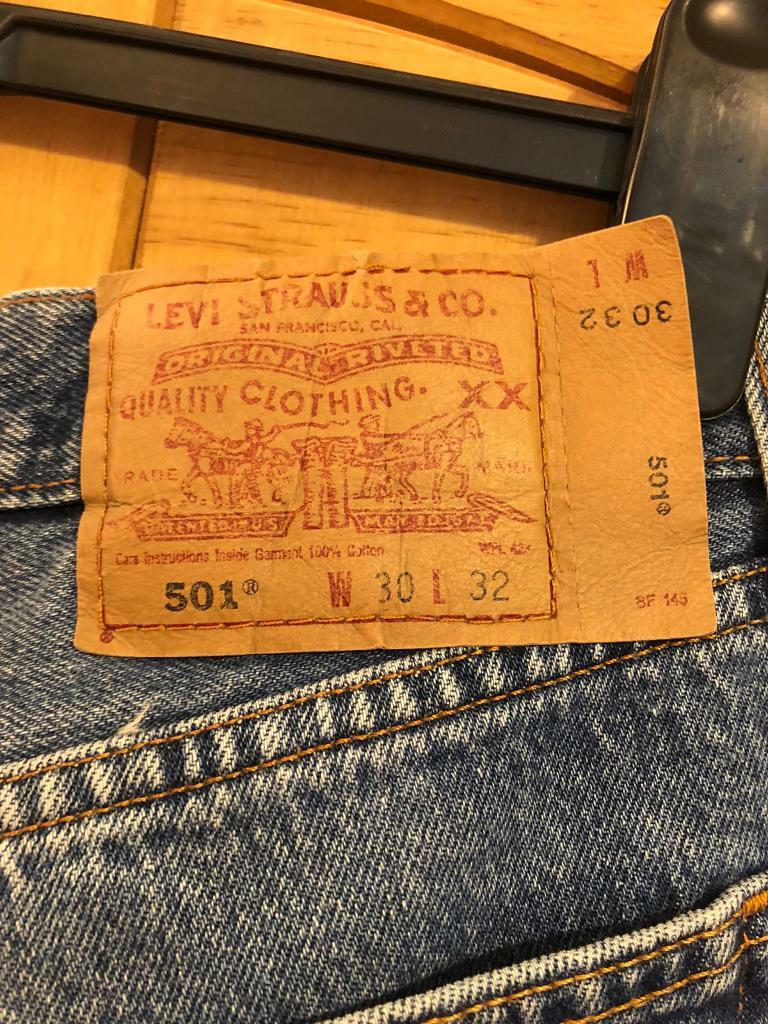 levis 501 w30 l32